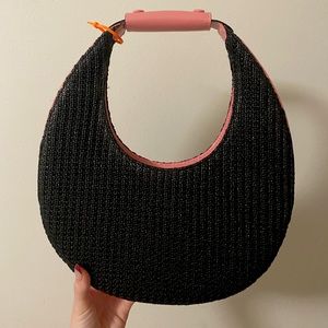 Staud Raffia Moon Bag